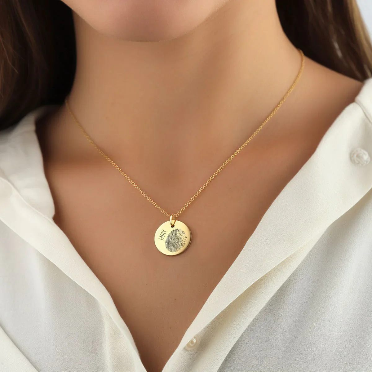 Custom Fingerprint Necklace - Image 3