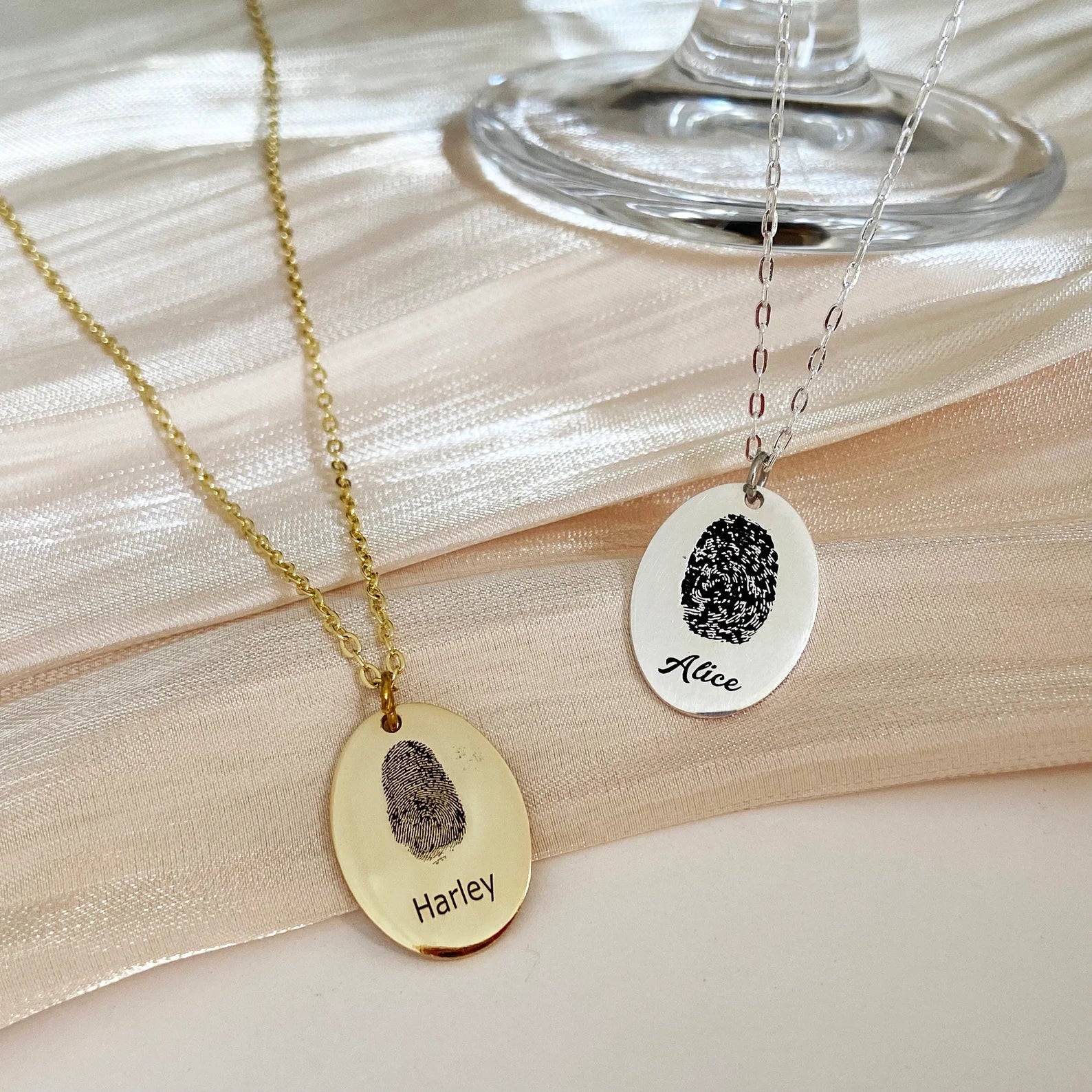 Custom Fingerprint Necklace - Image 4