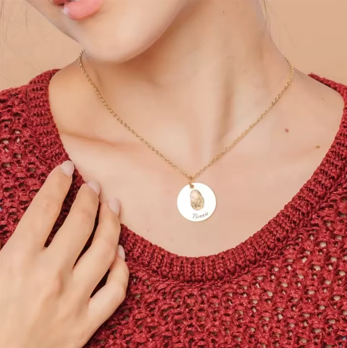 Custom Fingerprint Necklace - Image 6
